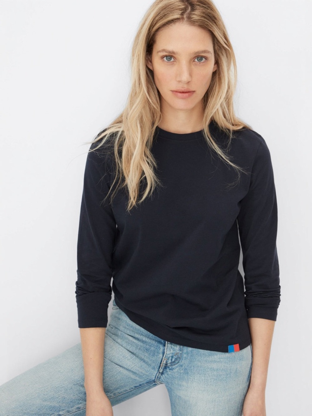 KULE Navy The Modern Long Tee (NWT)